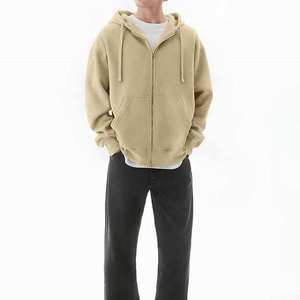 Sweat-shirt en molleton français personnalisé pour hommes, sweat-shirt en coton à revers côtelés pour hommes, sweat-shirt pour marques en démarrage - Product Image 2