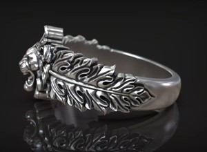Anillo de Lujo de Plata de Ley 925 con Diseño de León Rugiente y Corona Real, Anillo Ancho Vintage para Hombre y Mujer, Joyería de Moda - Product Image 2