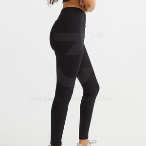 High Comfort Lightweight Full Length Women <b>Leggings</b> with Elastic Waist Solid <b>Pattern</b> Quick Dry Fabric for Gym Sessions - Product Image 3