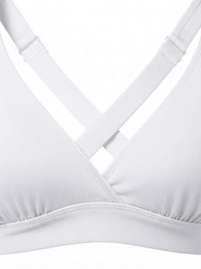 Sujetador Deportivo Personalizado para Mujer, Diseño Cruzado a Cuadros, Alta Sujeción, Spandex/Poliéster, para Correr, Yoga, Fitness, Gimnasio, Entrenamiento Atlético - Product Image 6