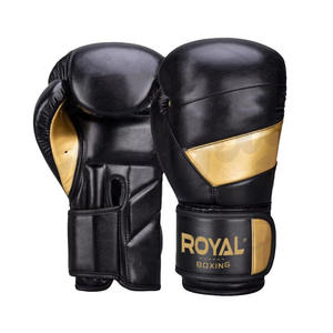 Guantes de Boxeo de Piel con Diseño de Logotipo Personalizado, Guantes Deportivos Resistentes con Cierre de Gancho y Bucle para Entrenamiento de Boxeo y MMA - Product Image 4