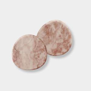 Sous-verres traditionnels en pierre d'albâtre, faits à la main, polis, décoratifs, pour la table à manger - Product Image 3