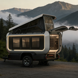 Caravana de Viaje Personalizable, Autocaravana, Remolque para Campamento, Unidad Móvil con Cocina, Baño y Espacio para Dormir, para Uso en Viajes - Product Image 4