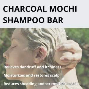 Erigeron All in One Vegan Shampoo Ball Black Charcoal Solid Shampoo Bar para cuero cabelludo transparente 100g - Product Image 5