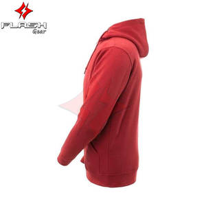 Customizable CE Armored Motorcycle <b>Hoodie</b> Durable Soft Fleece Fabric OEM ODM Custom Design Winter <b>Bikers</b> Protective FLASH GEAR - Product Image 3