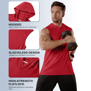 Comfortable Men Gym Hoodies Solid Color Cotton Blended Gym Hoodies Bulk Quantity Gym Hoodies - Product Image 2