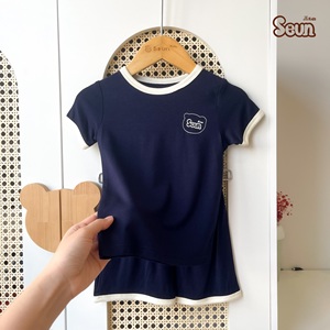 Kids' Clothing Set 5-Piece Cotton Breathable Soft Summer Pajama Set ODM <b>Leggings</b> Wholesale All-Day Comfort - Product Image 1