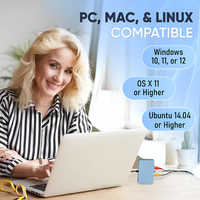 Dispositivo de Captura de Audio y Video y Transmisión en Vivo con USB-C Plug & Play, Entrada AV/RCA/S-Video, Compatible con VHS/Videocámaras, Grabación