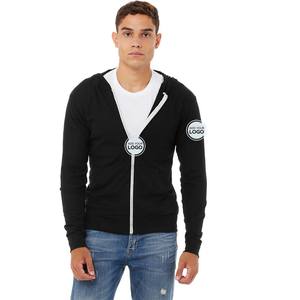 เสื้อฮู้ดดี้แบบซิปเต็มตัว น้ำหนักเบา ผ้าผสมสามชนิด - Product Image 1