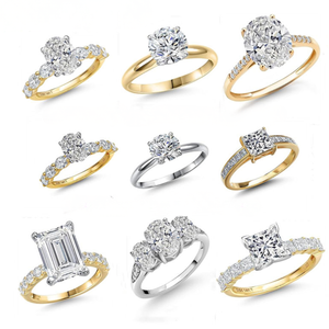 Anillo de Diamante Cultivado en Laboratorio con Corte Ovalado, Color D, Chapado en Oro de 9K-18K, Plata 925, Certificado IGI, Joyería de Compromiso Moderna para Mujer - Product Image 2