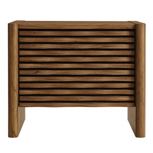 Midcentury Modern MDF Bedside Table with 2 Drawers Durable Handmade Design for Bedroom Use in Home & Hotel - Product Image 4
