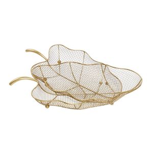 Panier à fruits en métal de style importé avec un design contemporain pour l'organisation de la cuisine moderne - Product Image 1