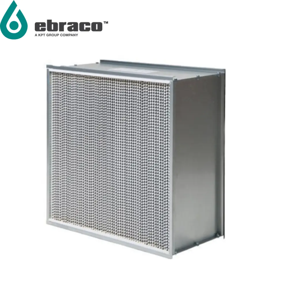 アルミニウムHVAC (24x24x12インチ) H14 99.995% AHUクリーンルームセパレーターEbracoOEM 610x610x292mm新しい12か月保証Hepaフィルター