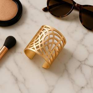 Boutons de manchette et bracelets élégants classiques en laiton et cuivre vieillis, composants de bijoux RR ENTERPRISES Inde - Product Image 3