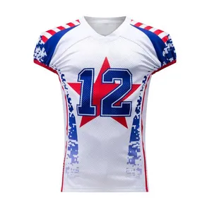 Nouvelle conception OEM 2026 – Maillot de football américain personnalisé respirant avec logo sur mesure par sublimation – Vente en gros - Product Image 1