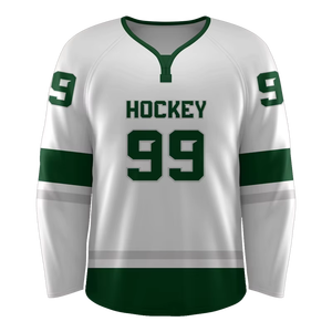 2026 New OEM Customized Tackle Twill Embroidered Team Digital Print Sublimation Quick Dry 100% Polyester Youth Hockey Jersey - Product Image 3