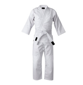 Tenue de Judo Arts Martiaux Personnalisée avec Logo Brodé – Ensemble Veste et Pantalon Kimono Blanc 100% Coton Séchage Rapide Respirant Unisexe Adulte - Product Image 5