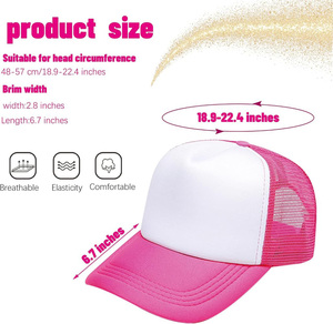 Casquette Trucker en Maille de Haute Qualité, Couleur Personnalisable, Réglable, pour Hommes et Femmes, Sports de Plein Air, Tenue Décontractée - Product Image 5