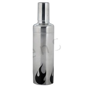 Shaker à vodka en acier inoxydable Shaker à martini à flamme noire Shaker à cocktail de bar en acier inoxydable de qualité alimentaire - Product Image 1