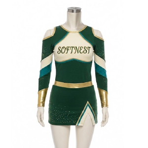 Uniformes de cheerleading personnalisés, prix d'usine OEM ODM, qualité supérieure, extensibles, respirants, durables, vêtements d'équipe athlétique - Product Image 1