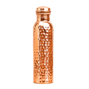 Classic Copper <b>Water</b> <b>Bottles</b> Leakproof Handmade Hammered Copper <b>Bottle</b> For Ayurvedic Health Benefits Reusable Eco-Friendly <b>Metal</b> - Product Image 5