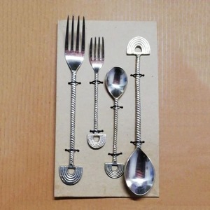 Ensemble de couverts de luxe en acier inoxydable, cuillère, fourchette, couteau pour des tables contemporaines - Product Image 6