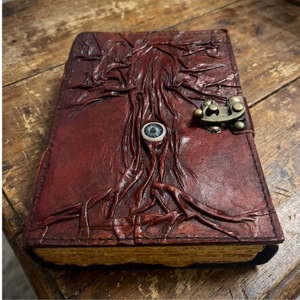 Diario de Cuero con Ojo Turco y Árbol de la Vida, Hecho a Mano, Libro Gótico de las Sombras, Regalo para Brujas, Libro de Hechizos Vintage - Product Image 6