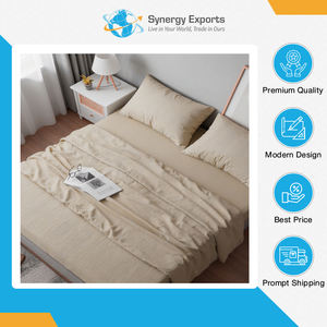 Quantité en gros disponible, qualité supérieure, style moderne et luxueux, ensemble de draps en polyester 4 pièces, du premier fournisseur d'Inde. - Product Image 2