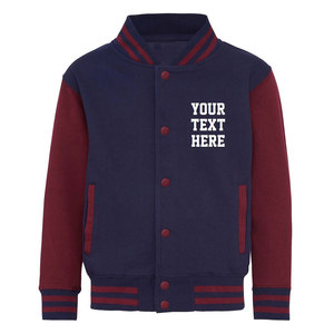 Veste universitaire personnalisable pour homme avec col montant – Choisissez votre couleur et taille – Saison hiver – Service OEM disponible - Product Image 4