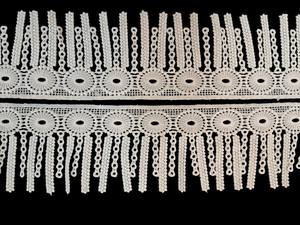 Flecos de Macramé de Poliéster Blanco al por Mayor de Fábrica – Cinta de Encaje Colgante de Ganchillo Estilo Boho para Ropa y Decoración del Hogar - Product Image 2