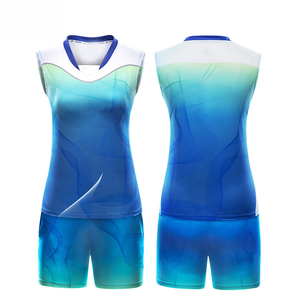 ชุดยูนิฟอร์มวอลเลย์บอลโพลีเอสเตอร์สีและโลโก้แบบกำหนดเองรุ่นใหม่ล่าสุด บริการออกแบบตามสั่ง OEM ขายดี - Product Image 1