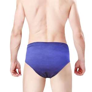 Ropa Interior Masculina Cómoda de Fibra de Bambú, Tanga Sexy con Encaje, Bolsa de Realce, Transpirable, con Logotipo Clásico - Product Image 5