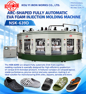6 Stations EVA Curved Automatic Foaming Injection Moulding <b>Machine</b> For EVA <b>Shoes</b>, Slippers And Sandals - Product Image 1