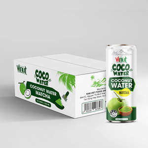 Agua de Coco VINUT con Matcha, Lata, 10.82 fl oz (320ml), Paquete de 24 (Caja) - Bebida de Vietnam, Precio al por Mayor - Product Image 1