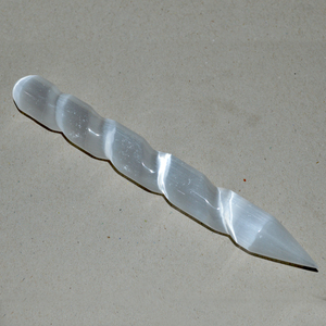 Natural Spiritual Development Spiral Selenite Wand with Smooth Finish Carved SCULPTURE for Feng Shui & Reiki Healing - Product Image 2