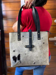 กระเป๋าโท้ทหนังวัวแท้คุณภาพพรีเมี่ยม, กระเป๋าหนังวัวสไตล์วินเทจหนังวัว100% - Product Image 3