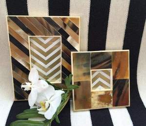 Best Quality Price Horn Vertical Square Shape <b>Black</b> Brown Photo <b>Frame</b> Handmade for Adjustable for Home and Office Use - Product Image 3