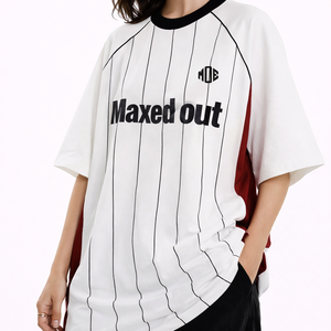 Jersey Unisex Estilo Fútbol Americano con Rayas Blancas, Prenda Deportiva Oversize, Logotipo Personalizado, Pedido al por Mayor, Fabricación OEM, Hecho en EE. UU. - Product Image 5