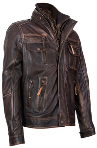 Custom Genuine Leather <b>Biker</b> <b>Jacket</b> Men <b>Vintage</b> Rider Style OEM ODM Manufacturing Sample Service Available Today - Product Image 4