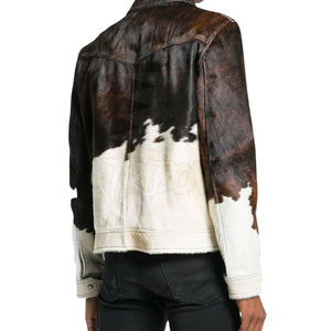 Chaqueta de Cuero de Oveja Auténtica con Flecos de Gamuza Marrón para Hombre, Estilo Motero Occidental, Chaqueta de Invierno, Venta al Por Mayor, Personalizable OEM - Product Image 5