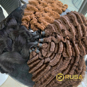 Extensiones de Cabello Humano Virgen Vietnamita Rusa a Granel, Doble Trama a Máquina, Súper Doble Trama, 100g, Puntas Completas, Todos los Colores, Personalizables - Product Image 2