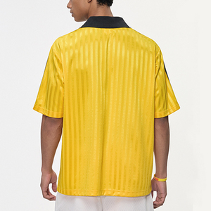 Men's Striped Short Sleeve <b>V</b>-<b>Neck</b> Sporty <b>T</b>-<b>Shirt</b> Regular Fit Woven Fabric <b>White</b> Collar Design - Product Image 6