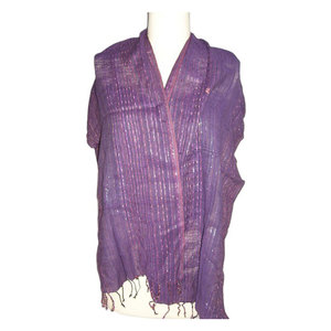Stripe Style Design Handloom Scarf Long Length Elegant Fashion Accessory Soft Lightweight Premium Woven <b>Wrap</b> <b>Shawl</b> Casual Formal - Product Image 1
