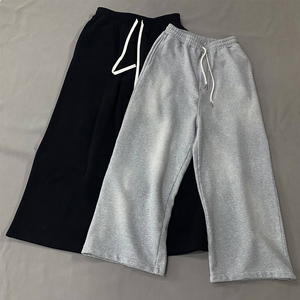 Quick Drying Running Fitness <b>Men</b> Acid Wash Trousers Professional Sports Jogging Baggy Oversized <b>Pants</b> For <b>Men</b> - Product Image 1