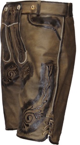 Lederhosen bavarois en daim de chèvre allemand de haute qualité, Oktoberfest Kurz - Product Image 4