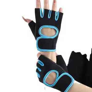 ถุงมือหนังแบบไม่มีนิ้ว ยาวถึงข้อมือ สไตล์เรโทร สำหรับขี่จักรยาน รองรับหน้าจอสัมผัส ตรวจจับตำแหน่งเข็มได้ ระบายอากาศได้ดี สีดำ/ชมพู - Product Image 1