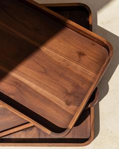 Bandeja de Servicio de Madera de Teca - Portátil para Cocina y Escritorio, de un Solo Nivel - Product Image 6