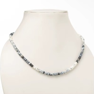 Natural Dendrite <b>Opal</b> Heishi Tyre Beaded <b>Necklace</b> Handmade Gemstone Jewelry Dendrite <b>Opal</b> Wholesale Bulk Fashion Choker For Her - Product Image 6