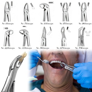 KKZ emballage en cuir personnalisé 10 pièces/ensemble pince d'extraction dentaire dentaire manuelle pour adultes pince d'extraction dentaire - Product Image 4