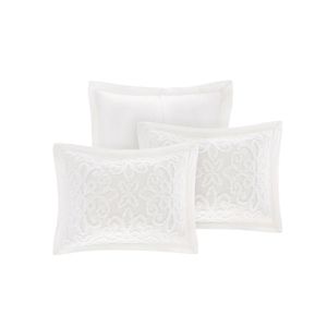 Set di Daybed in ciniglia di cotone bianco sporco Set 5 pezzi per mobili da soggiorno - Product Image 2